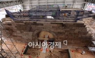 [포토] 공개되는 숭례문 복구 현장