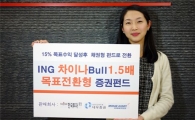 ING자산운용, "차이나 Bull 1.5배 목표전환형 펀드" 출시