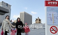 [포토]서울-청계-광화문 광장은 금연구역 