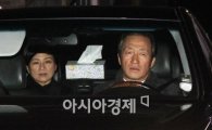 [포토]정몽준 전 대표 '김영명 여사와 직접 운전' 