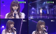 '엠카' 지나, 애절음색+가창력폭발 고별 무대..'잠시만 안녕' 
