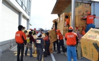 TNT, 日 지진피해지역에 구호 물자 전달
