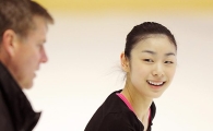 [포토]김연아 '코치님, 제 연기 어땠어요?'