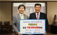 대구銀 ‘영남대학교 사랑카드’ 발전기금 1억4800만원 전달    