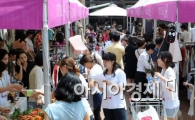 [포토]현대百, 옥상공원 자선장터 정례화