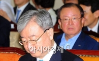 [포토] 김석동 금융위원장 바라보는 강만수 회장