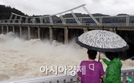 [포토]팔당댐, 무서운 물보라
