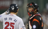 [포토] 강민호 '꼭 아웃시킬거야!(?)'