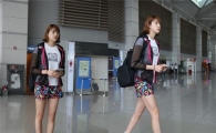 '얼짱' 수영선수 정다래, 공항 패션도 우월하네!
