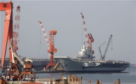 中 첫 항공모함 '바랴그호' 시험 항해  