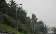 우이천 산책로 LED 램프로 교체 