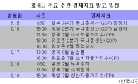 [표]亞·EU 주요 주간 경제지표 발표일정