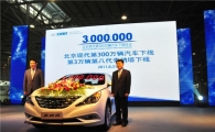 베이징현대, 9년만에 300만대 생산 신기록