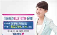 키움증권, 연 최고 25% 수익 ELS 167호 판매