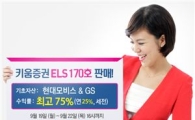 키움증권, 연 최고 25% 수익 ELS 170호 판매