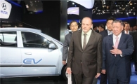 [포토]정몽구 회장, 프랑크푸르트모터쇼 참관