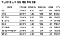 상장 첫돌 씨젠, 상승률 176% 1위