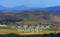 [포토] 황금빛으로 변한 북한 들녘