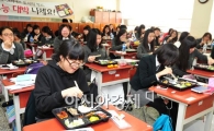 [포토] '영양만점 불고기 도시락 먹고 수능 대박!'