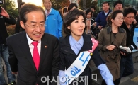 [포토] 홍준표 대표와 연신내 찾은 나경원 후보