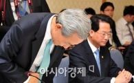 [포토] 고개숙인 김종훈 본부장