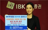 IBK투자證, 최고 30.9%(3년) 추구 ELS 공모