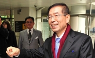 [포토] 지하철 타는 박원순 신임 서울시장