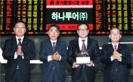 [포토]하나투어, 유가증권시장 이전상장식