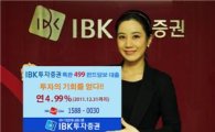 IBK證, 4.99% 우대금리 제공 펀드담보대출 특판