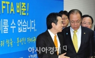 [포토] 'FTA처리 시기 논의중?'