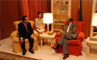 성완종 경남기업 회장, 에티오피아 총리 면담