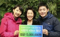 대신證, 신입사원'사랑의 행군' 성금 1300만원 기부