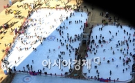 [포토] 스케이트장 찾은 서울시민들