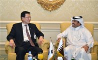 [포토]카타르 에너지산업부 장관 만난 홍석우