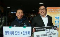 KTX민영화 반대, 유명인 릴레이 1인시위