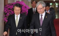 [포토] 국무회의 참석하는 권도엽-김석동