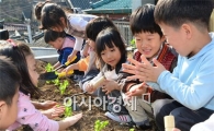 [포토] 상추 심기 너무 신나요