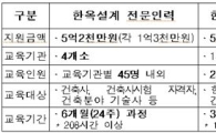 저렴하게 '한옥 설계·시공' 교육과정 듣는다