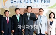 [포토] 중소기업단체장 만나는 홍석우 장관