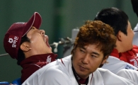 [포토] 김병현 '입이 찢어질 듯한 하품'