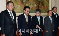 [포토] 대기업 CEO 만나는 김중수 한은 총재