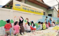 르노삼성, 소외 아동과 벽화 그리기 행사