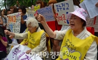 [포토] 구호 외치는 위안부 할머니들