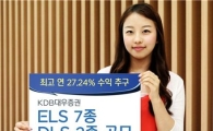 KDB대우證, ELS 7종·DLS 2종 판매 개시
