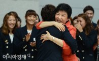 [포토] 박근혜 '잘 싸우고 돌아와요 대한민국'