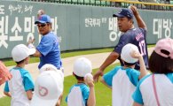 [포토] 야구 클리닉 진행하는 이종범과 마키하라 히로미