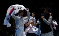 '올림픽 챔피언' 男사브르 팀, 전국체전서 '금빛 찌르기'