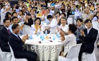 [포토]1000인의 원탁회의 참석한 박원순-곽노현