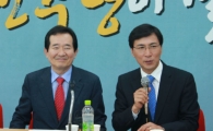 안희정, 정세균 선대위 회의 방문…안심정심(安心鄭心)?