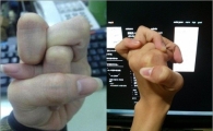 손가락 유연성 테스트, "말도 안돼!"